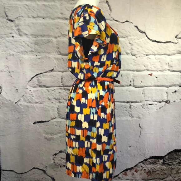 AB Studio watercolor dress pockets - Picture 3 of 8